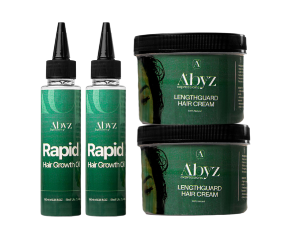 Rapid Growth Oil and Lengthguard Hair Cream (2 Each)